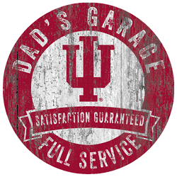 Indiana Hoosiers Dad's Garage Sign