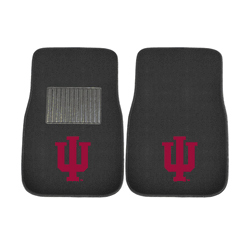 Indiana Hoosiers Embroidered Car Mat Set - 2 Pieces
