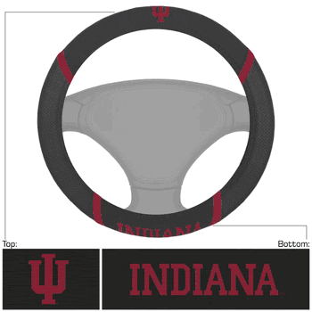 Indiana Hoosiers Embroidered Steering Wheel Cover