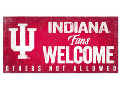 Indiana Hoosiers Fans Welcome Sign