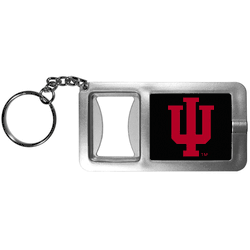 Indiana Hoosiers Flashlight Key Chain with Bottle Opener