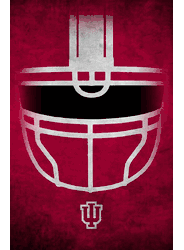 Indiana Hoosiers Ghost Helmet 17x26