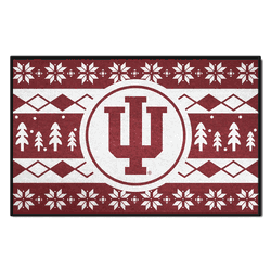 Indiana Hoosiers Holiday Sweater Starter Mat Accent Rug - 19in. x 30in.