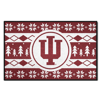 Indiana Hoosiers Holiday Sweater Starter Mat Accent Rug - 19in. x 30in.