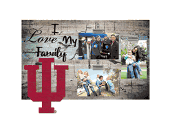 Indiana Hoosiers I Love my Family Clip Frame