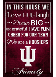 Indiana Hoosiers In This House 17x26