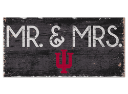 Indiana Hoosiers Mr & Mrs Sign