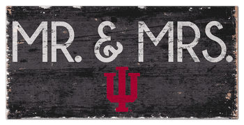 Indiana Hoosiers Mr & Mrs Sign