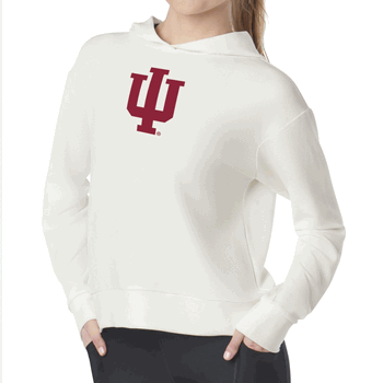 Indiana Hoosiers NCAA Kadi Waffle Hoodie Coconut Cream XS