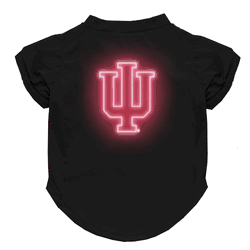 Indiana Hoosiers Neon Pet T-Shirt, X-Large