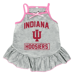 Indiana Hoosiers Pet Dress Grey Type Medium