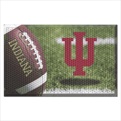 Indiana Hoosiers Rubber Scraper Door Mat