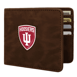 Indiana Hoosiers Shield Wallet - Brown