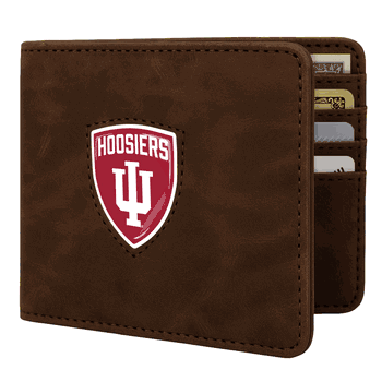 Indiana Hoosiers Shield Wallet - Brown