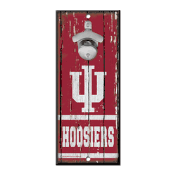 Indiana Hoosiers Sign Wood 5x11 Bottle Opener