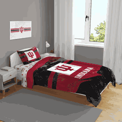 Indiana Hoosiers Slanted Stripe 4 PC Twin Bed in a Bag
