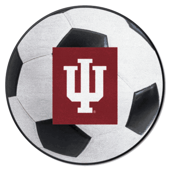 Indiana Hoosiers Soccer Ball Rug - 27in. Diameter