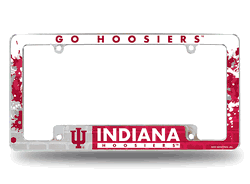 Indiana Hoosiers Sparo All Over Chrome Frame