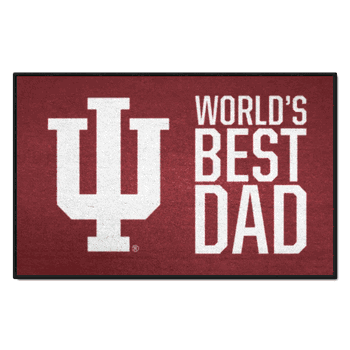 Indiana Hoosiers Starter Mat Accent Rug - 19in. x 30in. World's Best Dad Starter Mat