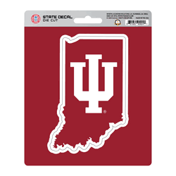 Indiana Hoosiers Team State Shape Decal Sticker