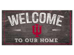 Indiana Hoosiers Welcome Distressed 6 x 12