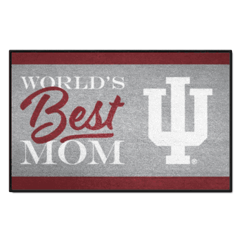Indiana Hoosiers World's Best Mom Starter Mat Accent Rug - 19in. x 30in.