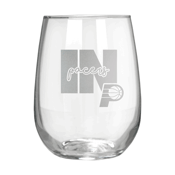 Indiana Pacers 17oz Stemmless Wine Glass