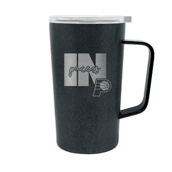 Indiana Pacers 18oz Onyx Hustle Travel Mug