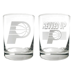 Indiana Pacers 2pc Rocks Glass Set