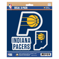 Indiana Pacers 3 Piece Decal Sticker Set