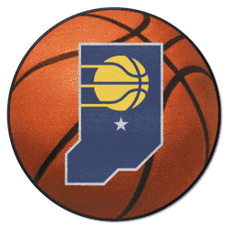 Indiana Pacers Basketball Rug - 27in. Diameter