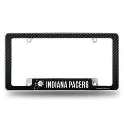 Indiana Pacers Black 12" x 6" Chrome All Over Automotive License Plate Frame