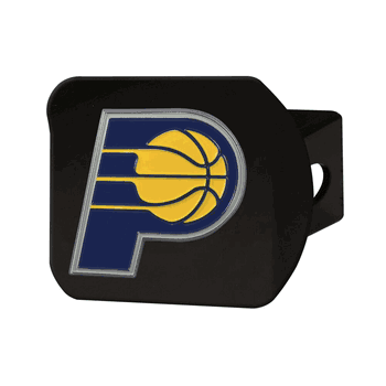 Indiana Pacers Black Metal Hitch Cover - 3D Color Emblem