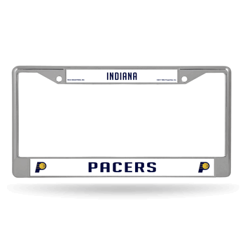 Indiana Pacers Standard Chrome Frame with Plastic Inserts 12