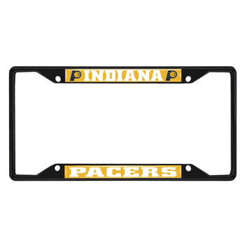 Indiana Pacers Metal License Plate Frame Black Finish