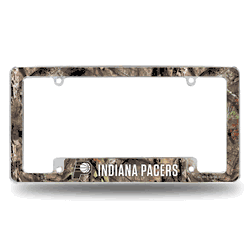 Indiana Pacers Mossy Oak 12" x 6" Chrome All Over Automotive License Plate Frame for Car/Truck/SUV