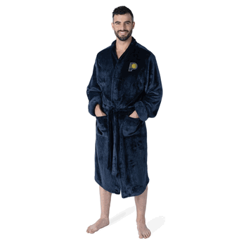 Indiana Pacers NBA L/XL Silk Touch Bathrobe 26x47 Inches