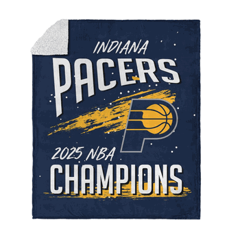 Indiana Pacers NBA Net Gain Silk Touch Sherpa Throw Blanket 50 x 60 inches