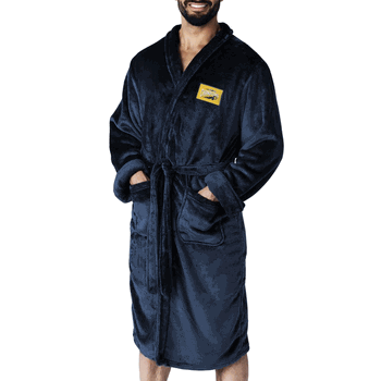 Indiana Pacers NBA Rim Navy Silk Touch Robe L/XL