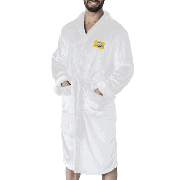 Indiana Pacers NBA Rim White Silk Touch Robe L/XL
