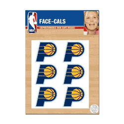 Indiana Pacers Tattoo Face Cals