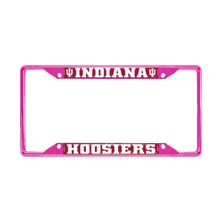 Indiana Pink Metal License Plate Frame - 6.25"x12.25"