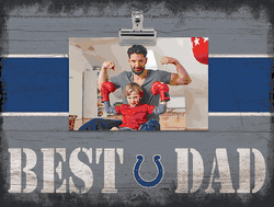 Indianapolis Colts 10" x 8" Best Dad with Stripe Clip Frame