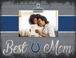 Indianapolis Colts 10" x 8" Best Mom with Stripe Clip Frame