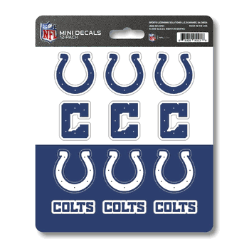 Indianapolis Colts 12 Count Mini Decal Sticker Pack