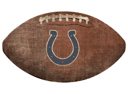 Indianapolis Colts 12" Football Shaped Sign