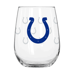 Indianapolis Colts 16oz Satin Etch Curved Beverage Glass