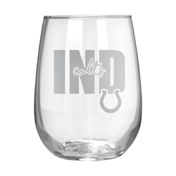 Indianapolis Colts 17oz Stemmless Wine Glass