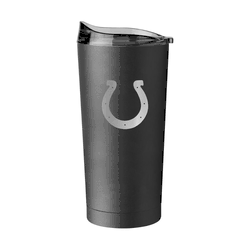 Indianapolis Colts 20oz Etch Black Powder Coat Tumbler