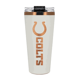 Indianapolis Colts 32oz Crme and Copper Big Slim Tumbler with Straw